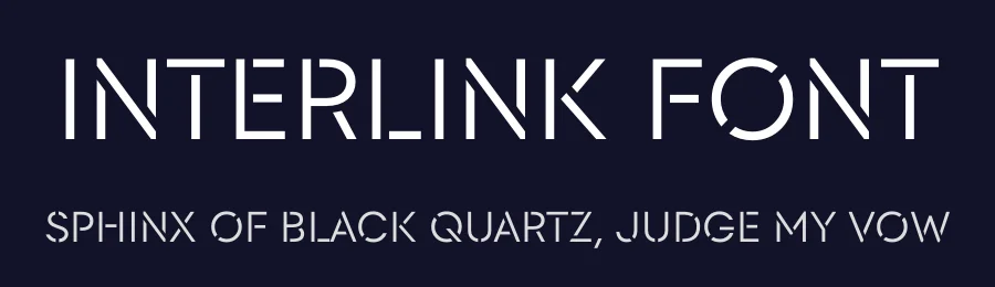 Interlink Font by Julie Soudanne — Sans Serif Font — thumbnail 2