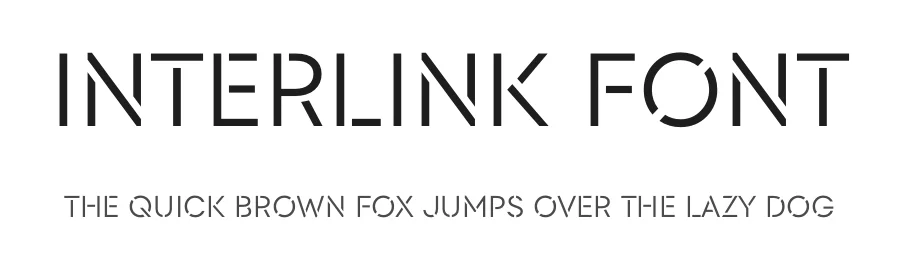 Interlink Font by Julie Soudanne β Sans Serif Font
