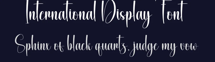 International Display Font by creativeletter — Script Handwritten Font — thumbnail 2