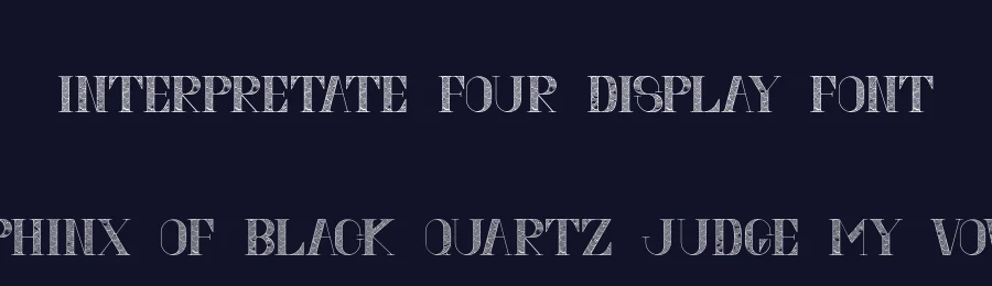 Interpretate Four Display Font by Nariswari Creative — Display Font — thumbnail 2