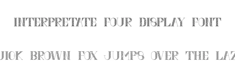 Interpretate Four Display Font by Nariswari Creative — Display Font