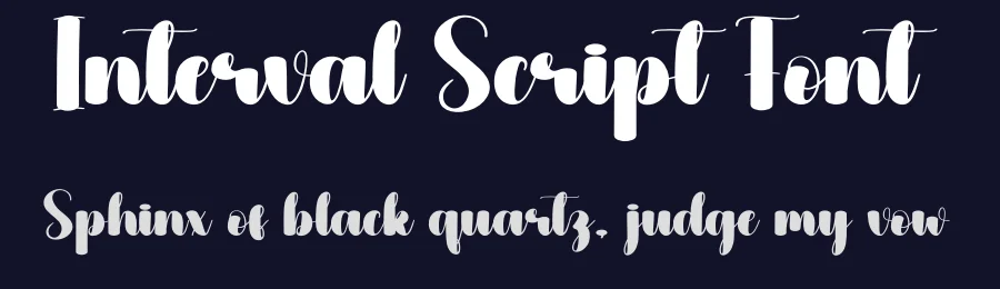 Interval Script Font by creativeletter — Script Handwritten Font — thumbnail 2