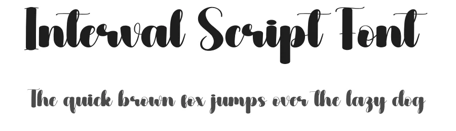 Interval Script Font by creativeletter — Script Handwritten Font