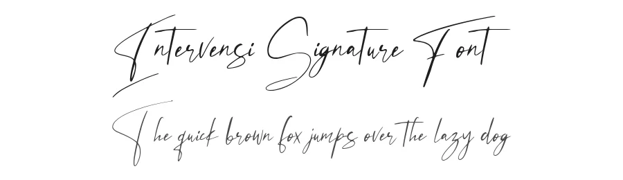 Intervensi Signature Font by Arendxstudio — Script Handwritten Font