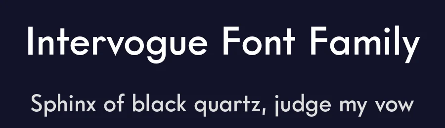 Intervogue Font Family by Miller Type Foundry — Sans Serif Font — thumbnail 2