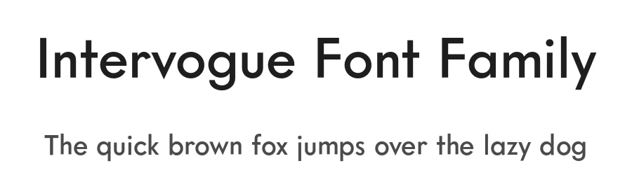 Intervogue Font Family by Miller Type Foundry — Sans Serif Font