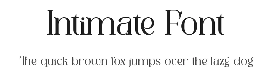 Intimate Font by nihstudio — Display Font