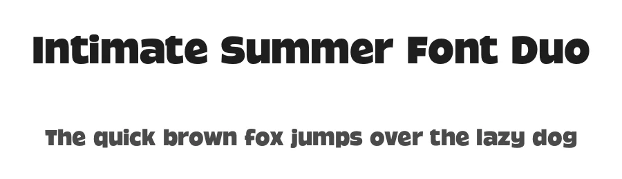 Intimate Summer Font Duo by Get Studio — Sans Serif Font