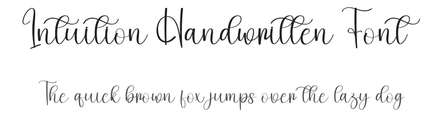 Intuition Handwritten Font by creativeletter — Script Handwritten Font
