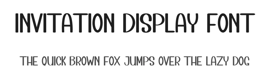 Invitation Display Font by inermediaSTUDIO — Display Font