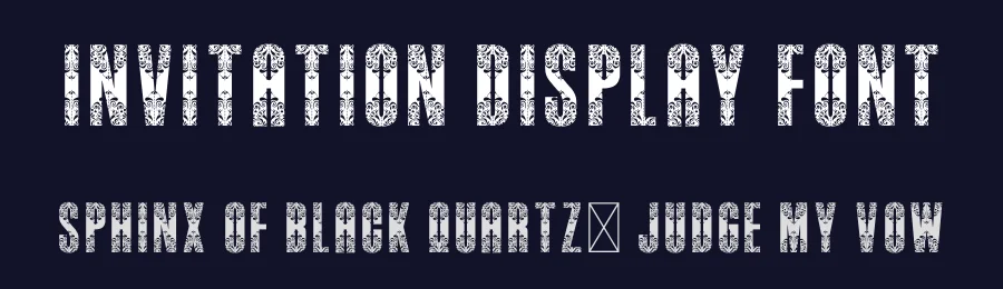 Invitation Display Font by creativeletter — Decorative Font — thumbnail 2
