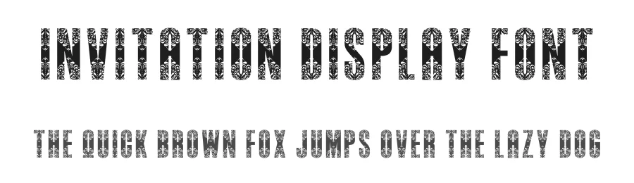 Invitation Display Font by creativeletter — Decorative Font