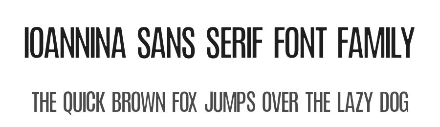 Ioannina Sans Serif Font Family by Shanaya — Sans Serif Font