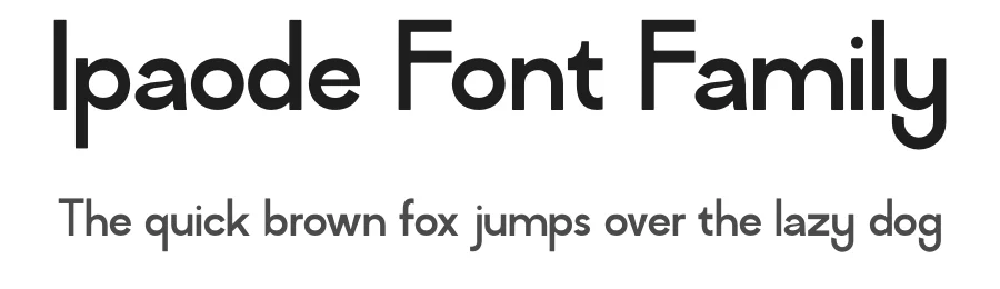 Ipaode Font Family by MaikoHatta — Sans Serif Font