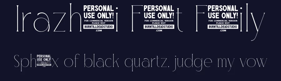 Irazhumi Font Family by burntilldead — Serif Font — thumbnail 2