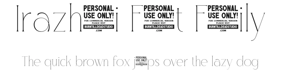 Irazhumi Font Family by burntilldead — Serif Font