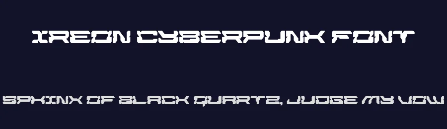 Ireon Cyberpunk Font by Nirmana Visual — Display Font — thumbnail 2