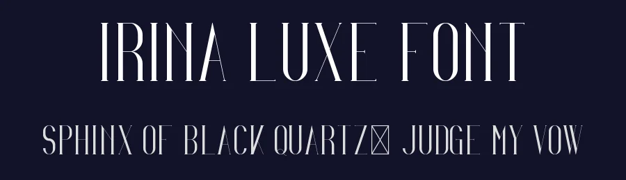 Irina Luxe Font by vp_creative_shop — Serif Font — thumbnail 2