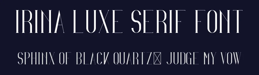 Irina Luxe Serif Font by vp_creative_shop — Serif Font — thumbnail 2