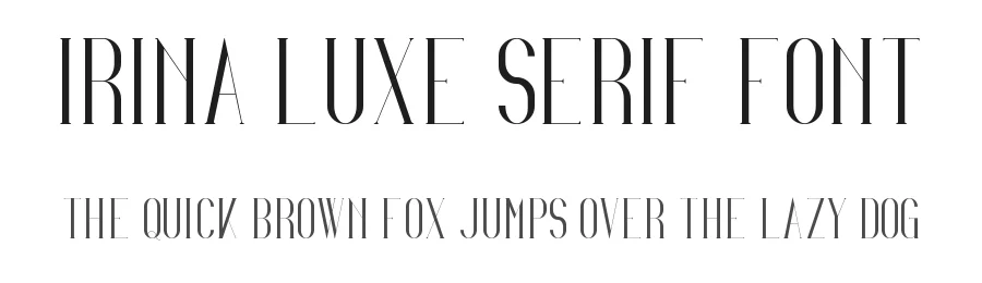 Irina Luxe Serif Font by vp_creative_shop — Serif Font