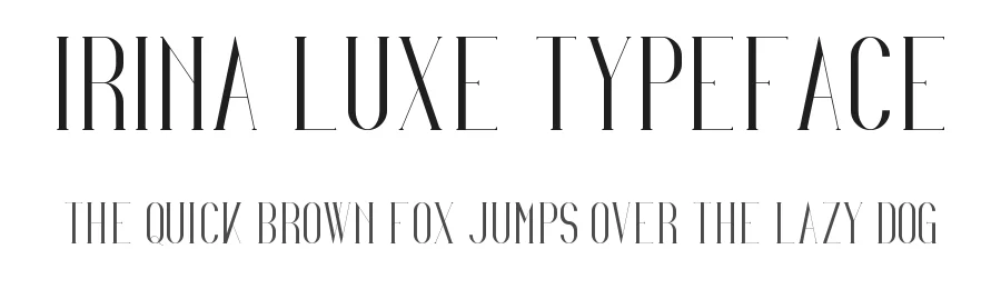 Irina Luxe Typeface by Vladfedotovv — Serif Font