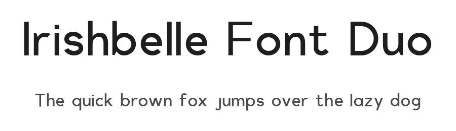 Irishbelle Font Duo by Temp Craft — Sans Serif Font