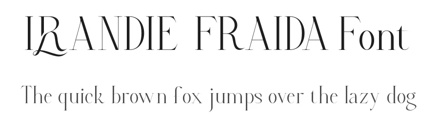 Irlandie Fraida Font by RaisProject — Display Font
