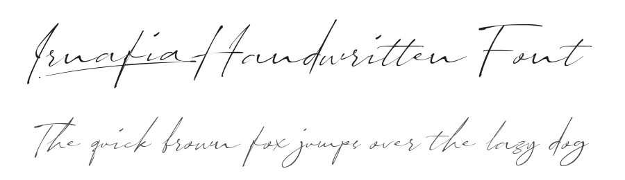 Irnafia Handwritten Font by Ketapel — Script Handwritten Font
