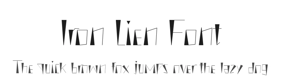 Iron Lien Font by Tera Asset Garage — Display Font