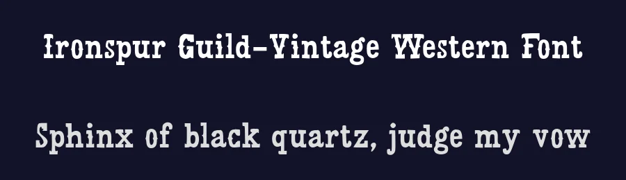 Ironspur Guild-Vintage Western Font by Mei Suseno — Decorative Font — thumbnail 2