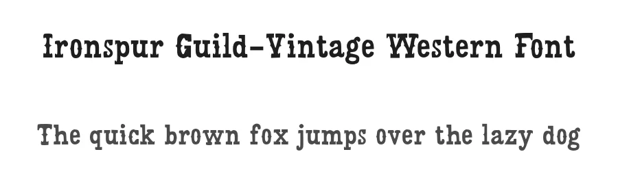 Ironspur Guild-Vintage Western Font by Mei Suseno — Decorative Font