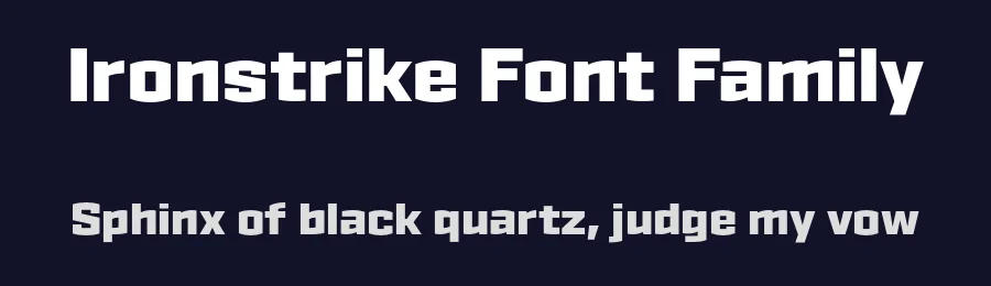 Ironstrike Font Family by Dunwich Type — Decorative Font — thumbnail 2