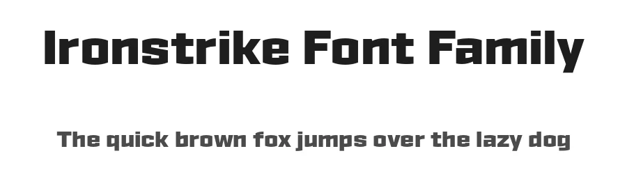 Ironstrike Font Family by Dunwich Type β Decorative Font