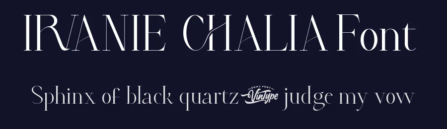 Irvanie Chalia Font by VinType — Display Font — thumbnail 2