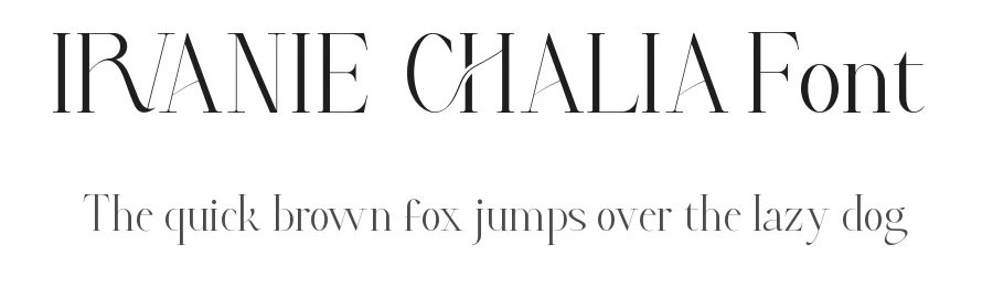 Irvanie Chalia Font by VinType — Display Font
