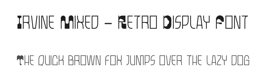 Irvine Mixed – Retro Display Font by Brainwaves Studio — Display Font