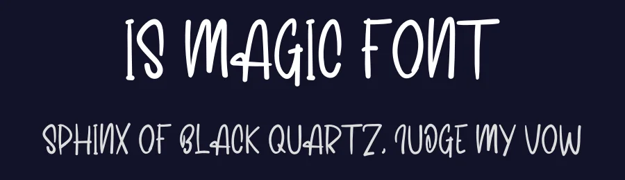 Is Magic Font by levincreative — Script Handwritten Font — thumbnail 2