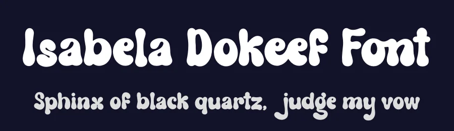 Isabela Dokeef Font by Denustudios — Display Font — thumbnail 2