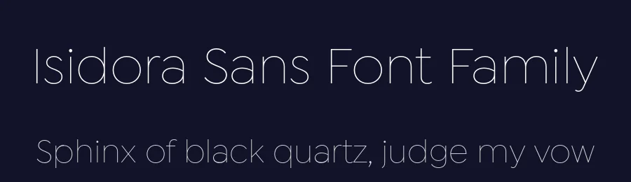 Isidora Sans Font Family by Latinotype — Sans Serif Font — thumbnail 2