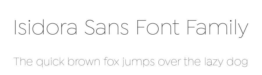 Isidora Sans Font Family by Latinotype — Sans Serif Font