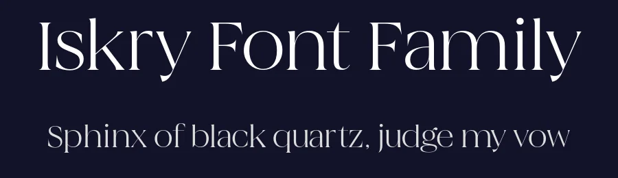 Iskry Font Family by Laïc: Type Foundry — Serif Font — thumbnail 2