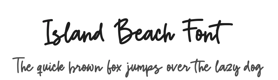 Island Beach Font by balpirick — Script Handwritten Font