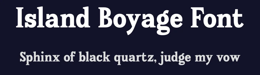 Island Boyage Font by timelesstype.co — Display Font — thumbnail 2