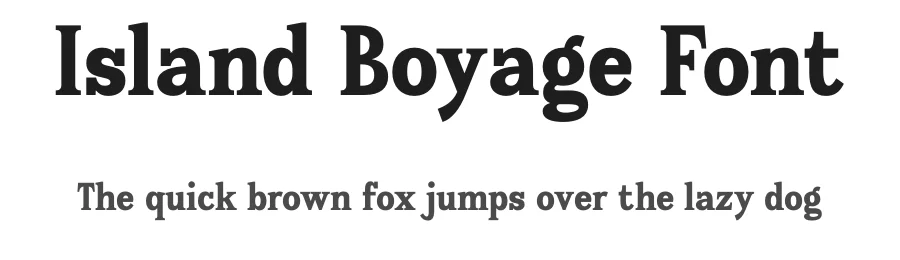 Island Boyage Font by timelesstype.co — Display Font