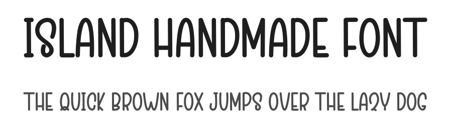 Island Handmade Font by freshtypeink — Display Font