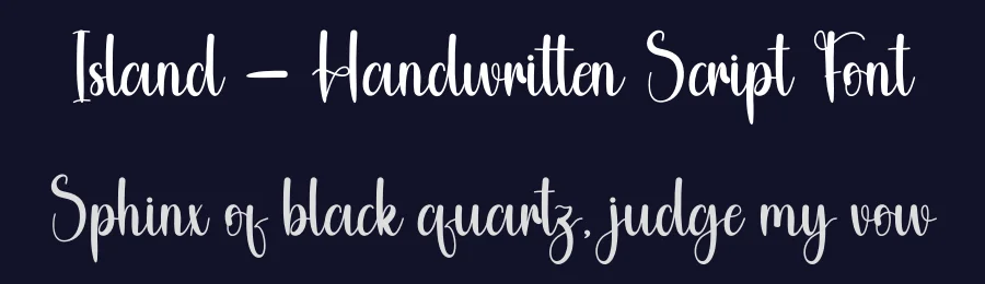 Island – Handwritten Script Font by andikastudio — Script Handwritten Font — thumbnail 2