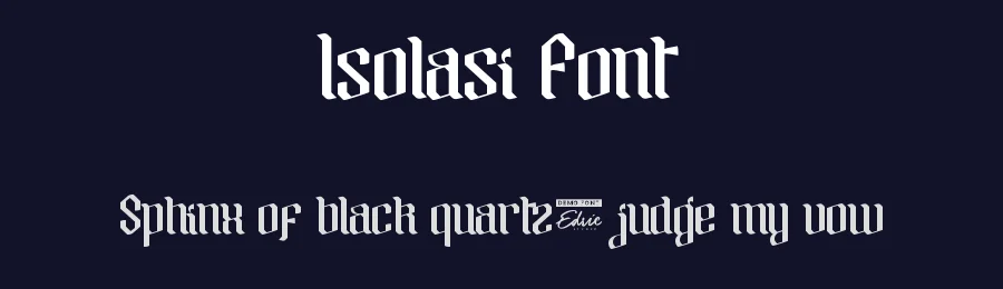 Isolasi Font by edricstudio — Display Font — thumbnail 2