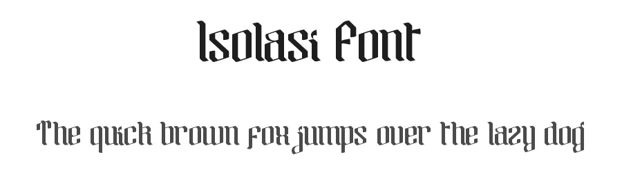 Isolasi Font by edricstudio — Display Font