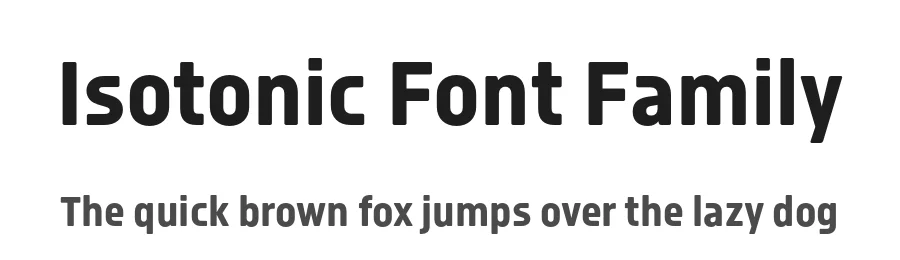 Isotonic Font Family by Emtype Foundry — Sans Serif Font