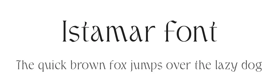 Istamar Font by Four Lines Std — Serif Font